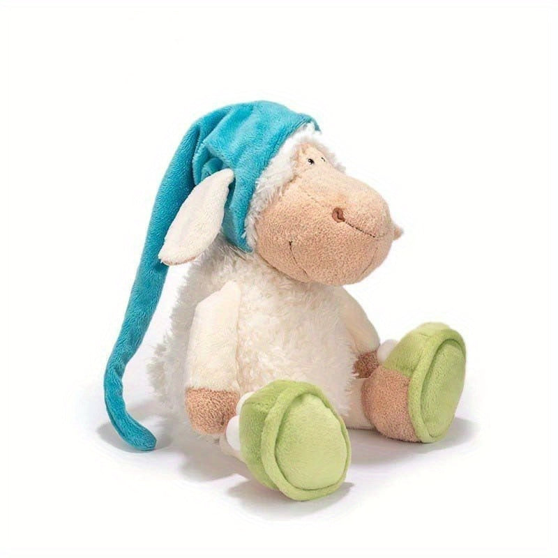 A Cute Sheep Stuffed Toy, Ideal for Birthdays, Holidays, and Christmas.