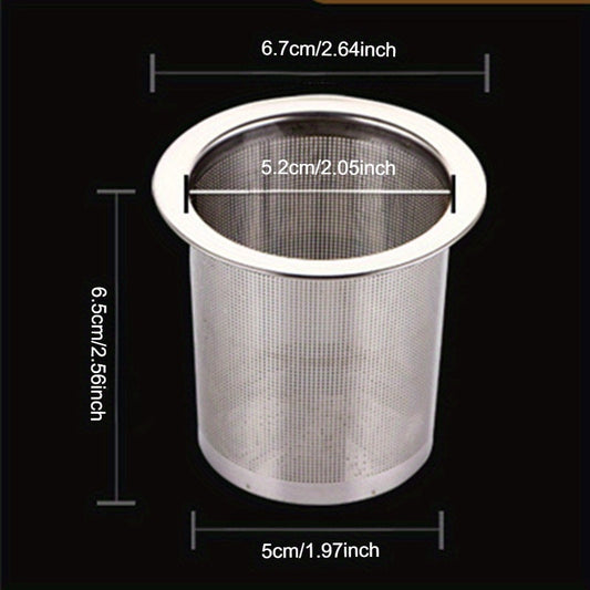 Незаменимый заварник из нержавеющей стали с мелким ситечком для листового чая, кофе, сока и соевого молока — идеально подходит для любителей чая, фруктовых соков или домашних настоев — обязательный кухонный аксессуар