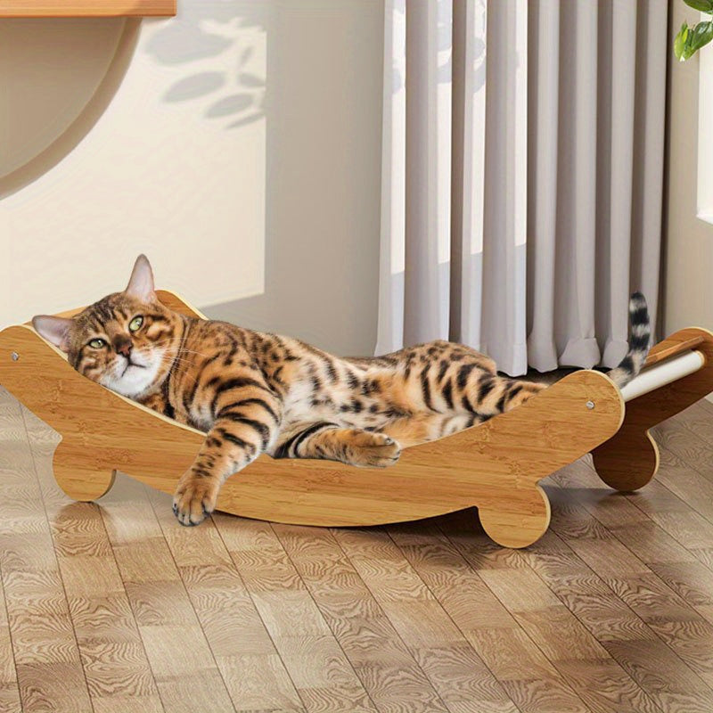 Sisal Cat Scratcher and Recliner Nest: Suitable for Cats All Year Round, No Crumbs