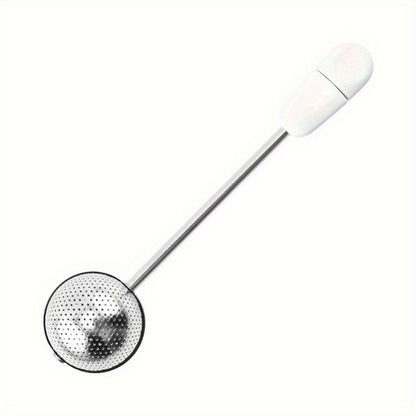 Stainless Steel Tea Infuser Tea Strainer with Long Handle - Fine Mesh for Loose Leaf Green Tea - Ideal for Mug and Teapot - Reusable and Convenient - Perfect for Easter, Valentine's Day, and Springtime