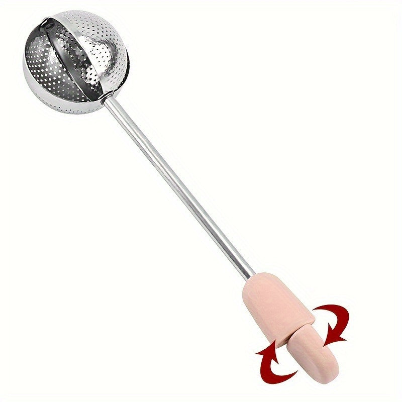 Stainless Steel Tea Infuser Tea Strainer with Long Handle - Fine Mesh for Loose Leaf Green Tea - Ideal for Mug and Teapot - Reusable and Convenient - Perfect for Easter, Valentine's Day, and Springtime