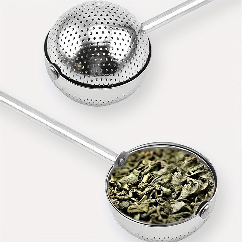 Stainless Steel Tea Infuser Tea Strainer with Long Handle - Fine Mesh for Loose Leaf Green Tea - Ideal for Mug and Teapot - Reusable and Convenient - Perfect for Easter, Valentine's Day, and Springtime