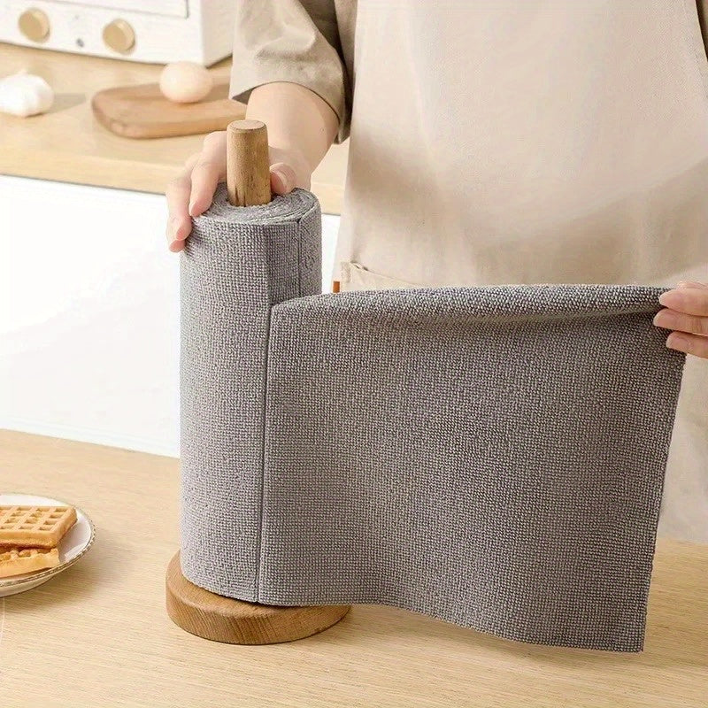 1 pack of 20 ultra-fine fiber towels that are reusable for cleaning and wiping various surfaces in the household kitchen, including dishwashing cloths and paper towels.