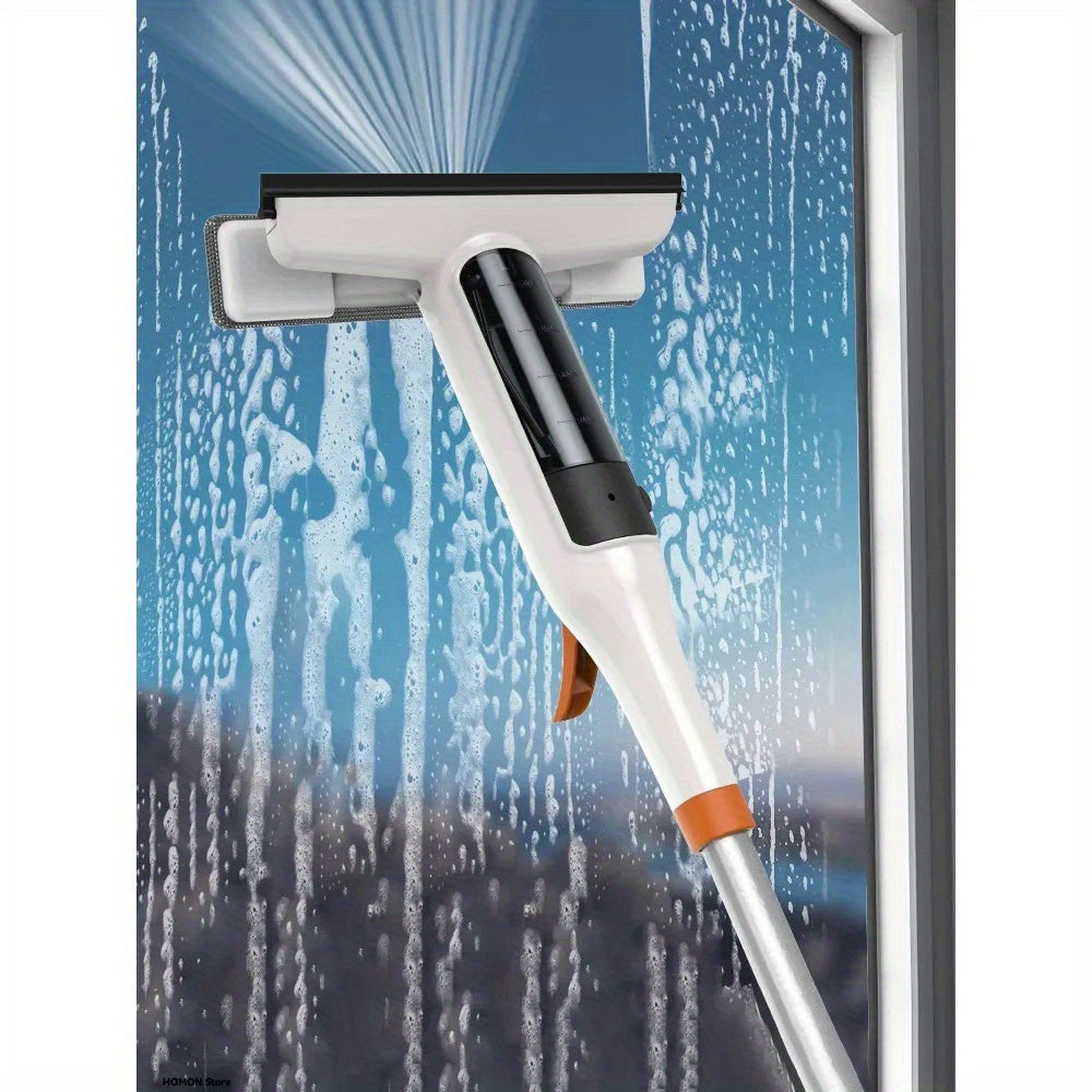 Household Cleaning Tool: Window Spray Mop with Glass Wiper, Silicone Scraper, and Floor Cleaner - Multifunctional Window Cleaner