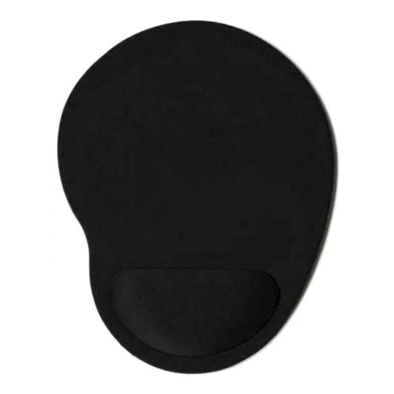 Ergonomic mouse pad with rubber wrist rest - Guards wrist during extended work periods