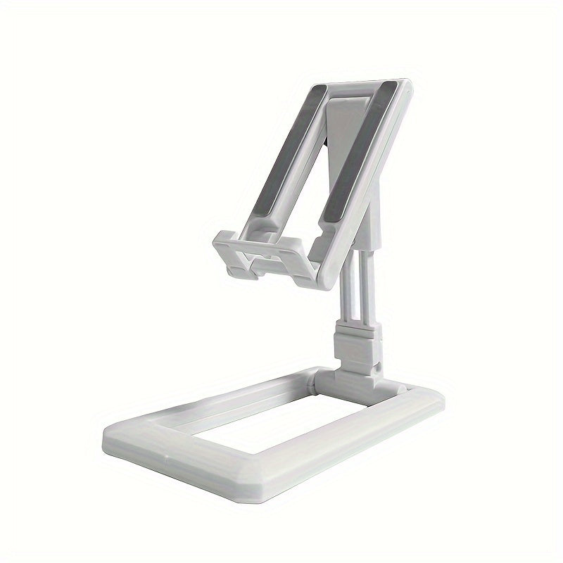 Portable, foldable phone stand made of durable, high-quality plastic, suitable for all devices.