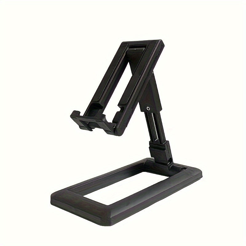 Portable, foldable phone stand made of durable, high-quality plastic, suitable for all devices.