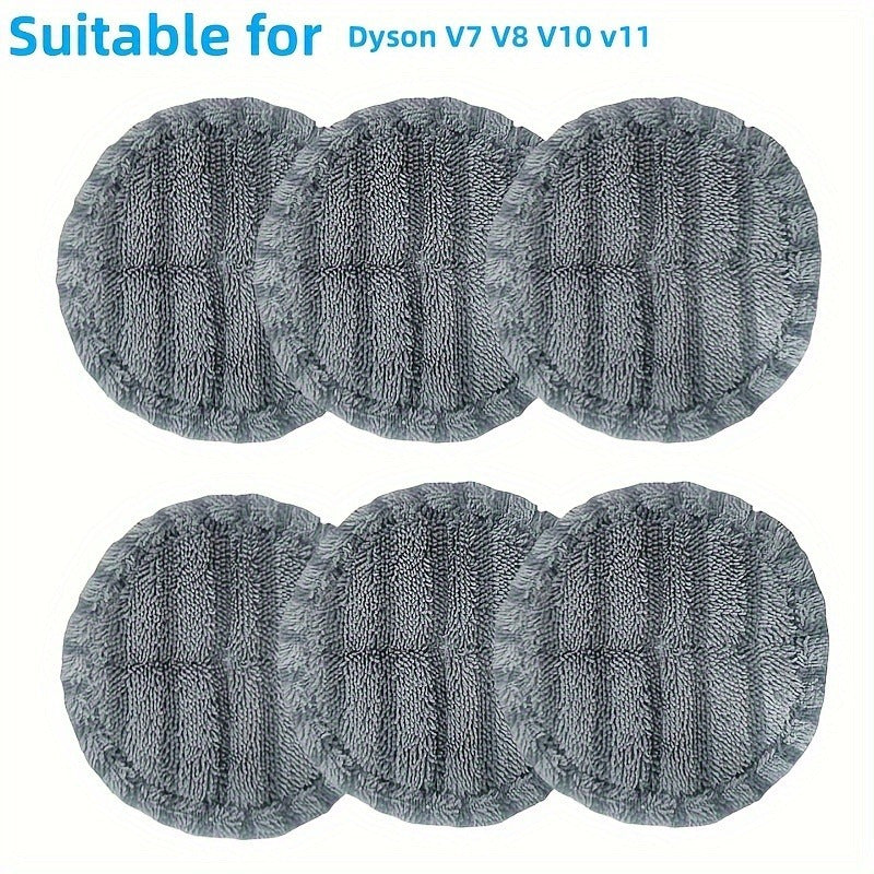 Get 6 pieces of premium fabric mop pads designed for Dyson Vacuum Cleaners. These pads are compatible with V7, V8, V10, and V11 models, and come with a gap attachment for improved floor care.