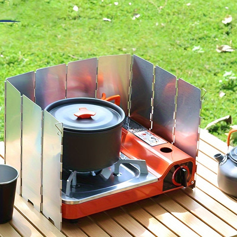 Wind Deflector for Camping Stove - Lightweight Aluminum Alloy, Ideal for Outdoor Cooking, Choose from 2 Different Models