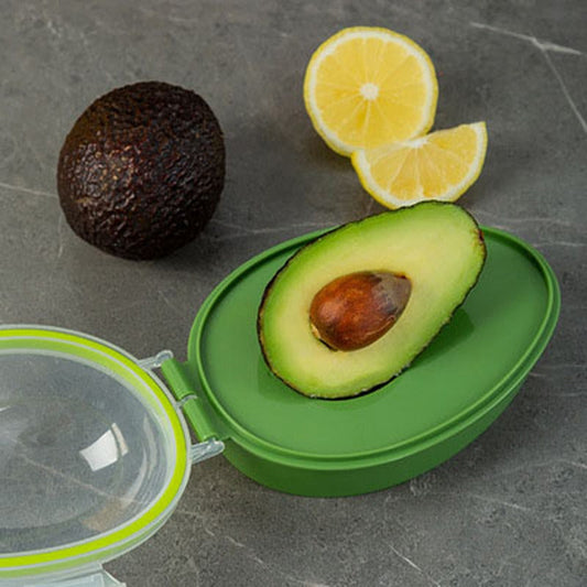 1 штука Avocado Saver - кухонный контейнер для хранения продуктов, который помогает экономить место и сохраняет авокадо свежими. Этот контейнер идеально подходит для организации овощей и других кухонных принадлежностей.