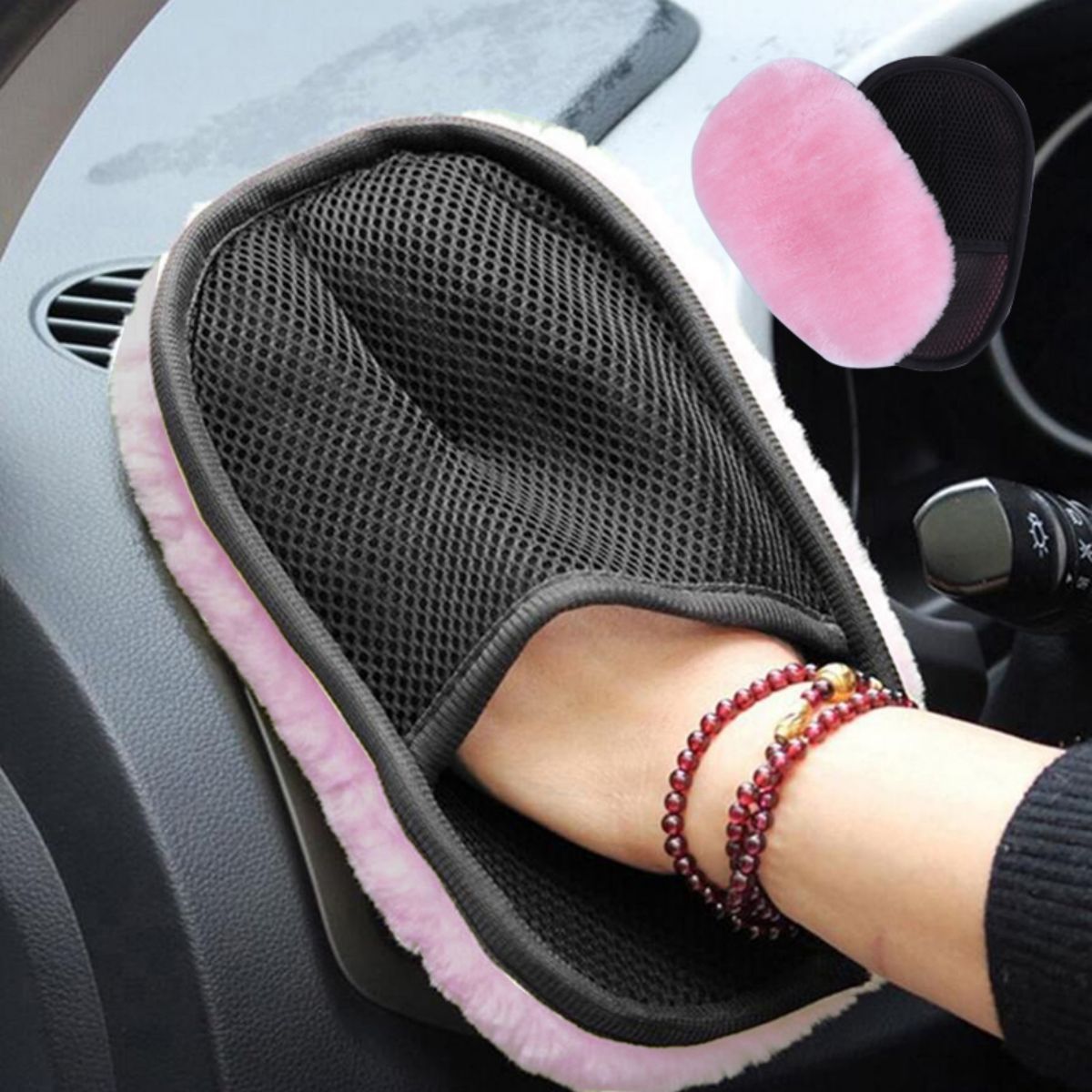 Soft gloves car brush cleaner for car cleaning 15*25cm