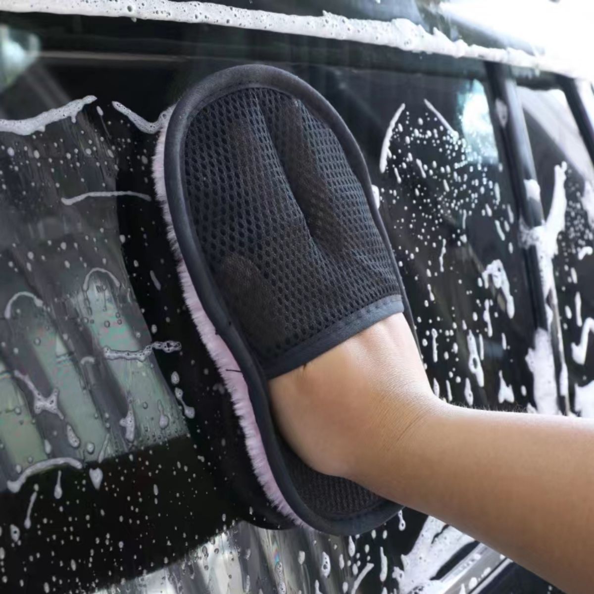 Soft gloves car brush cleaner for car cleaning 15*25cm