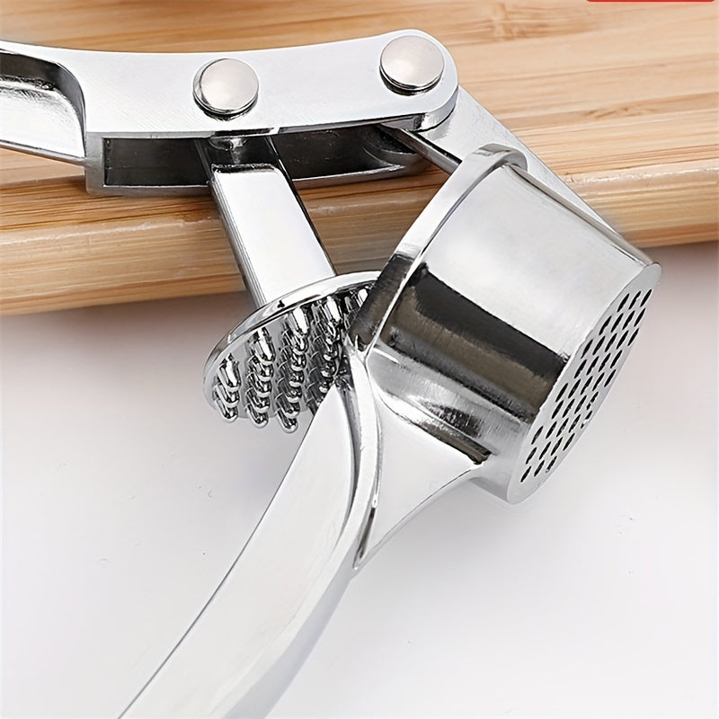 Stainless Steel Garlic Press - Manual Ginger Crusher for Easy Kitchen Gadget - No Electricity Required, Simple to Clean