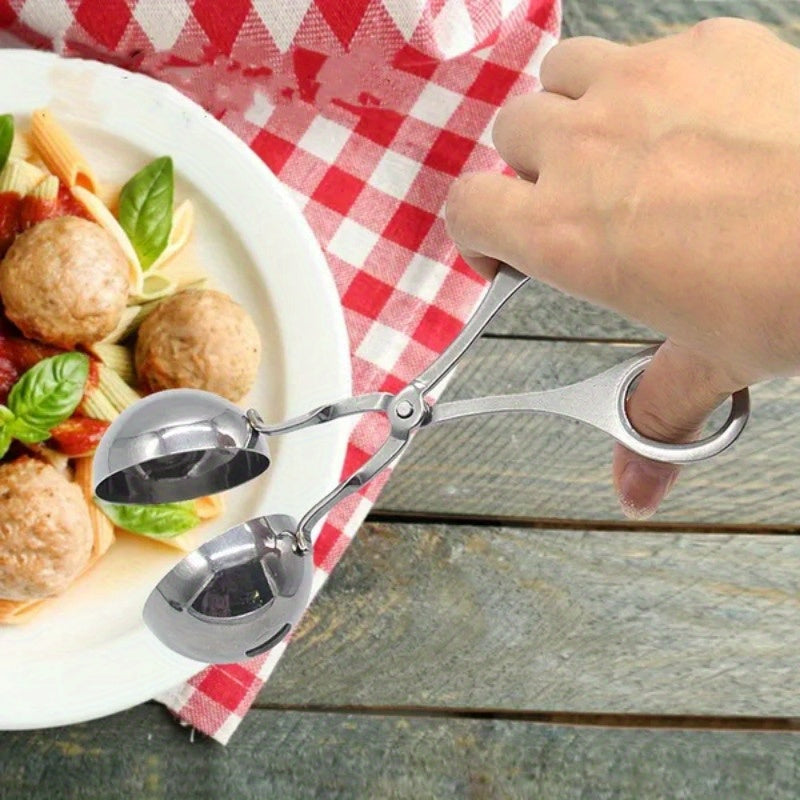 Stainless Steel Meatball Clip DIY Fishball Rice Ball Making Mold Handheld Meatball Machine - Convenient Cooking Tool for the Kitchen