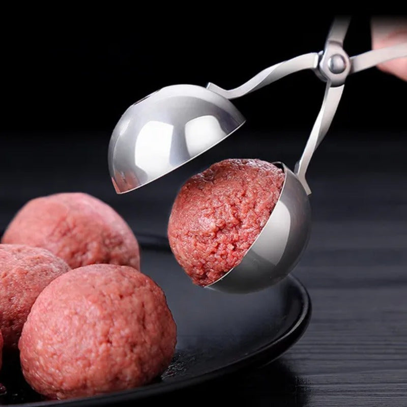 Stainless Steel Meatball Clip DIY Fishball Rice Ball Making Mold Handheld Meatball Machine - Convenient Cooking Tool for the Kitchen