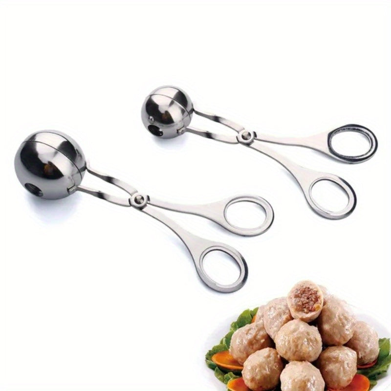 Stainless Steel Meatball Clip DIY Fishball Rice Ball Making Mold Handheld Meatball Machine - Convenient Cooking Tool for the Kitchen