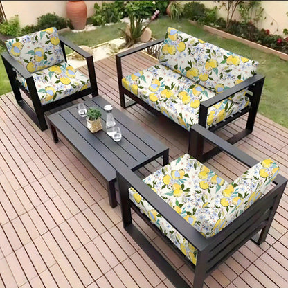 Durable and comfortable sofa cushion cover made of polyester and spandex, machine washable, perfect for outdoor and patio decoration.