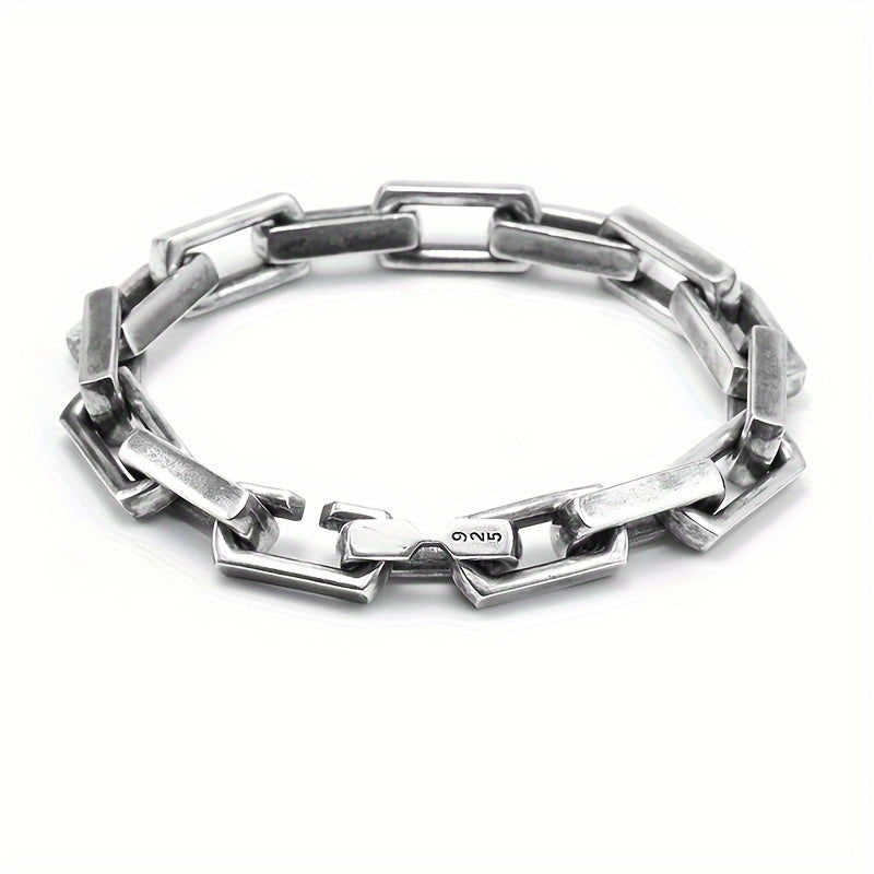 Vintage and stylish 925 Sterling Silver bracelet - perfect for casual wear or as a thoughtful gift, hypoallergenic and full of charm.