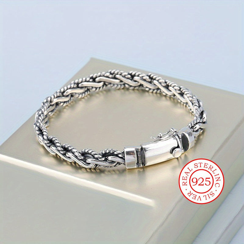 Vintage and sexy style bracelet made of hypoallergenic 925 sterling silver, ideal for casual wear or as a gift.