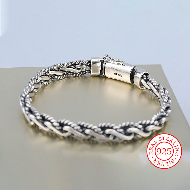 Vintage and sexy style bracelet made of hypoallergenic 925 sterling silver, ideal for casual wear or as a gift.