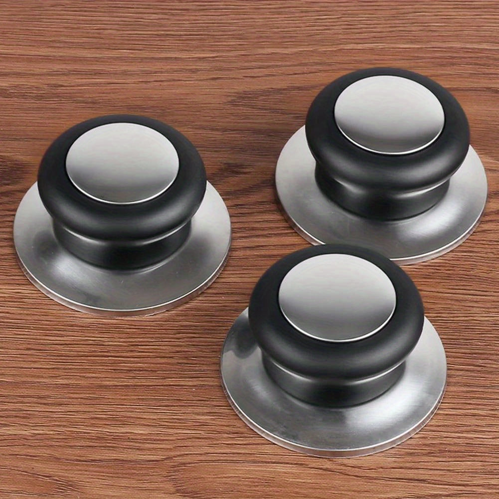 Upgrade your kitchen with the Universal Stainless Steel Cookware Lid Knob. Replace your old glass lid handles with this durable accessory, no electricity needed. Choose from 1, 2, or 3 pack options for added convenience.