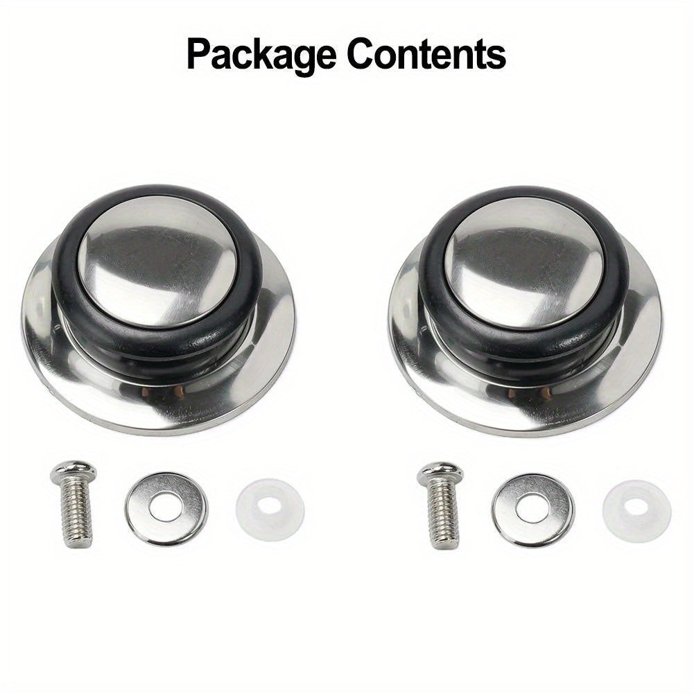 Upgrade your kitchen with the Universal Stainless Steel Cookware Lid Knob. Replace your old glass lid handles with this durable accessory, no electricity needed. Choose from 1, 2, or 3 pack options for added convenience.