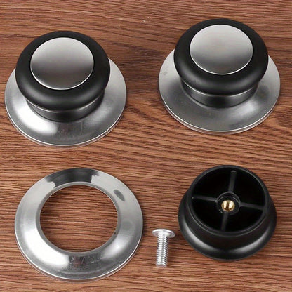 Upgrade your kitchen with the Universal Stainless Steel Cookware Lid Knob. Replace your old glass lid handles with this durable accessory, no electricity needed. Choose from 1, 2, or 3 pack options for added convenience.