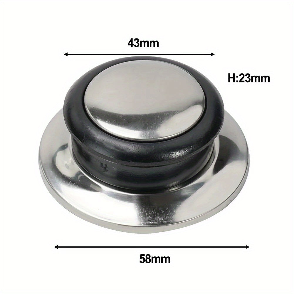 Upgrade your kitchen with the Universal Stainless Steel Cookware Lid Knob. Replace your old glass lid handles with this durable accessory, no electricity needed. Choose from 1, 2, or 3 pack options for added convenience.