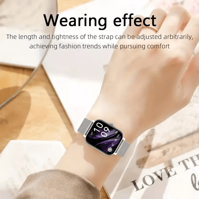 Introducing the New 2024 Smart Watch with Call Making and Answering Features, Full Touch Wireless Calling Capability, Fitness Tracking for Smartphones, Compatible with Android and IOS Devices. Perfect for Mother's Day, Father's Day, Valentine's Day