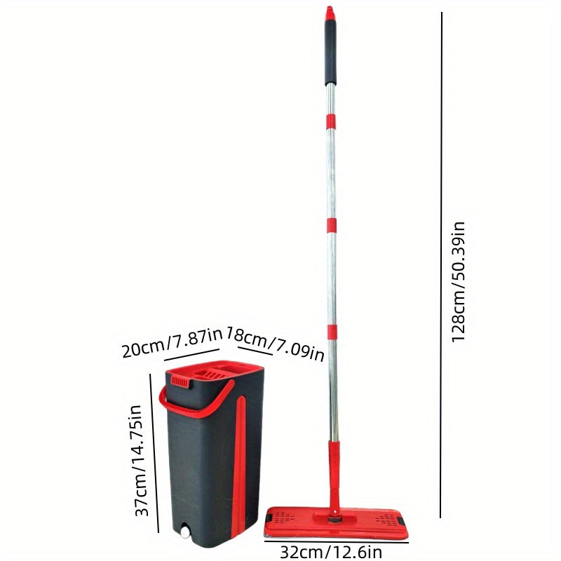 Qulay Oson-tozalash Spin Mop va Chelak To'plami 4/8 Mikrofiber Padlar bilan - Nam yoki Quruq Tozalash uchun ajoyib, Qo'l ishlatmasdan, Oshxona, Hammom va Tashqi Sirtlar uchun mos - Mustahkam Plastik Tutqich, Uy va Maktabda foydalanish uchun mukammal