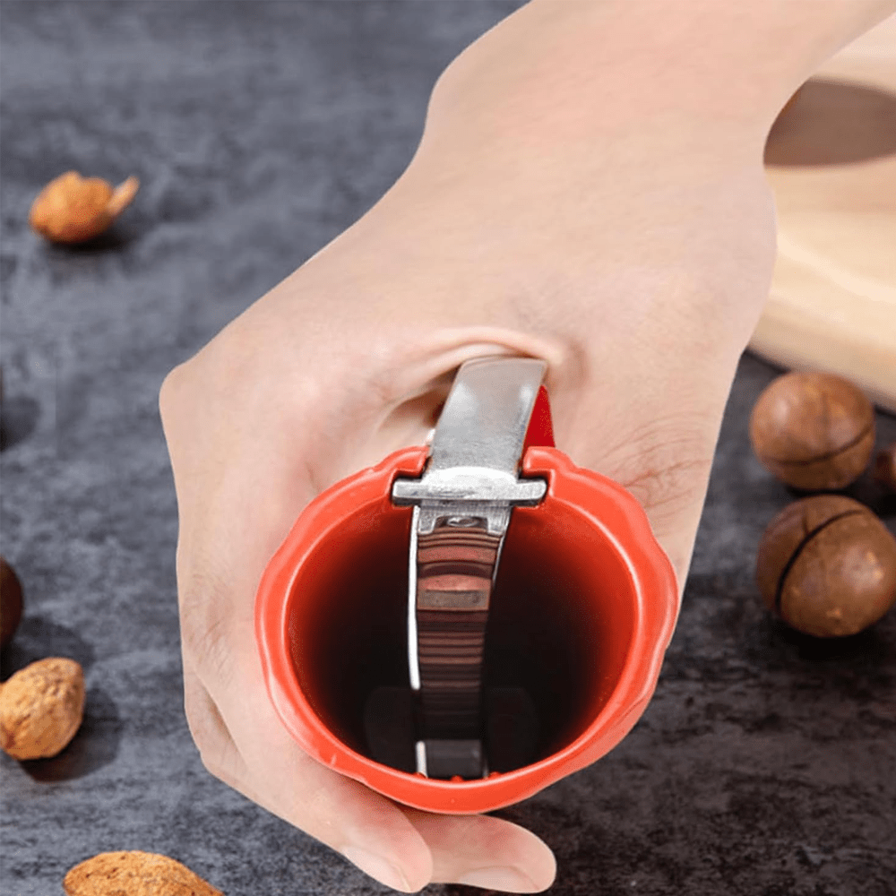 Sturdy Nut Cracker Tool with Versatile Uses - Made with Long-Lasting Alloy, Mess-Free Design for Crackling Chestnuts and Beyond - Essential Kitchen Accessory for Home Cooks, Chefs, and Mobile Eateries