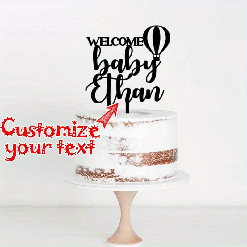 Personalized Acrylic Cake Topper - Ideal for Birthday Celebrations & Sweet Displays, Distinctive Present Option