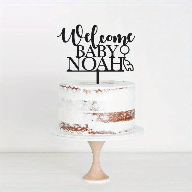 Personalized Acrylic Cake Topper - Ideal for Birthday Celebrations & Sweet Displays, Distinctive Present Option