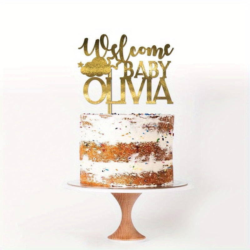 Personalized Acrylic Cake Topper - Ideal for Birthday Celebrations & Sweet Displays, Distinctive Present Option