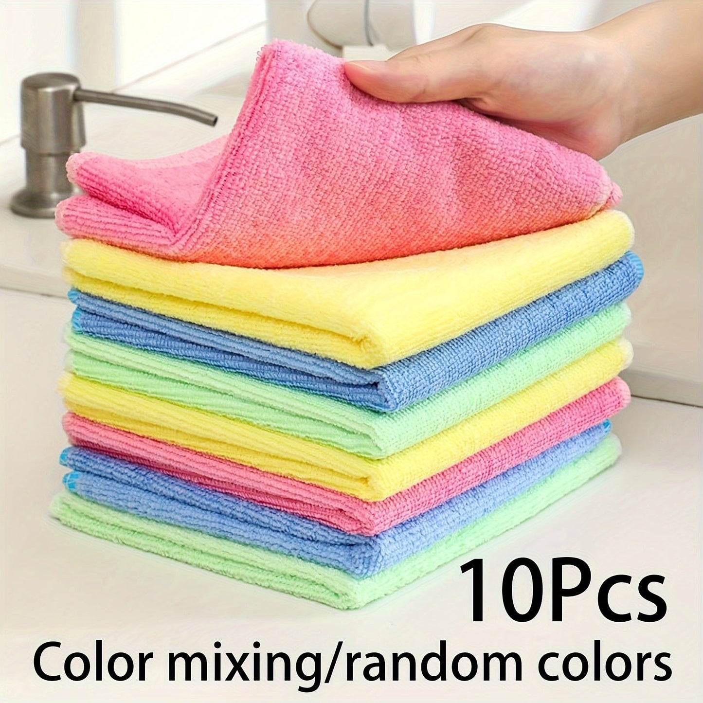 Long-lasting and absorbent kitchen wipes for versatile cleaning - Oil-free dish cloths for removing stains and grease easily