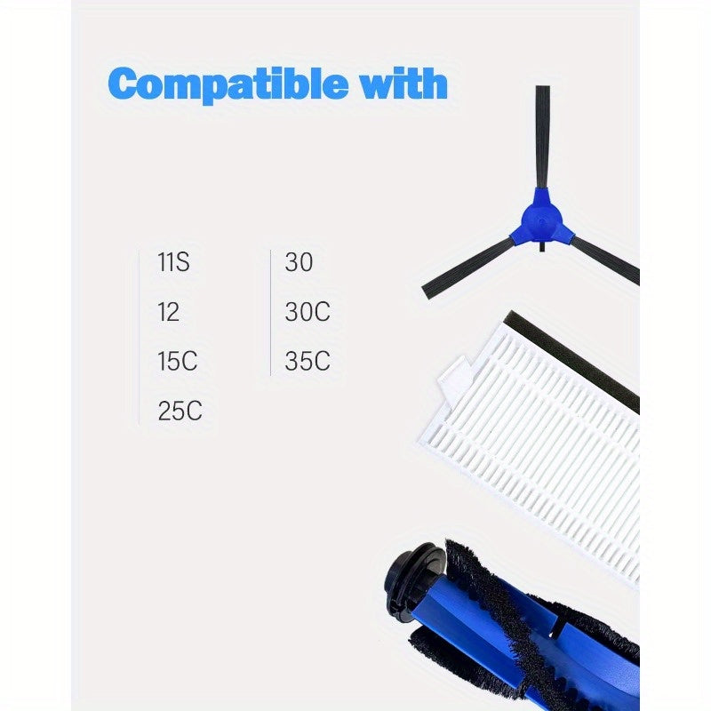 13-pack of Eufy Replacement Brushes and Filters for Eufy Robovac models 11S, 25C, 15C, 30, 30C, 35C, 12, 11S Plus, and 15T.