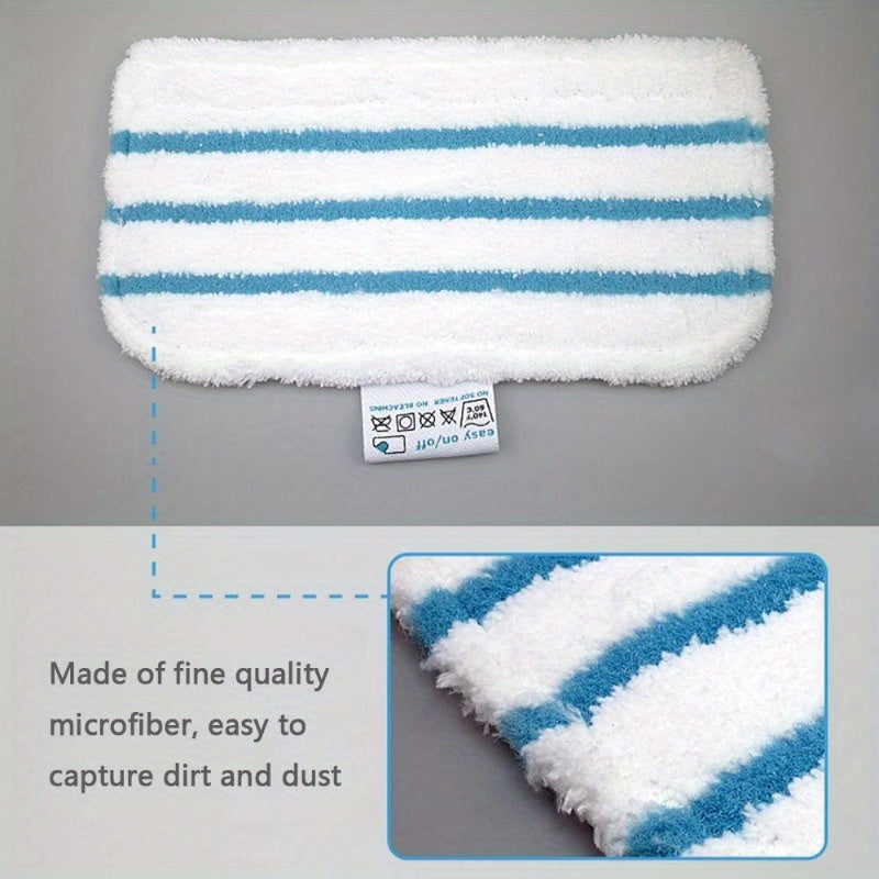 3-Pack of reusable microfiber dusting pads designed for use with BLACK+DECKER Steam Mop models FSM1610 and FSM1630. These cloth mop refill accessories can also be used as vacuum attachments.