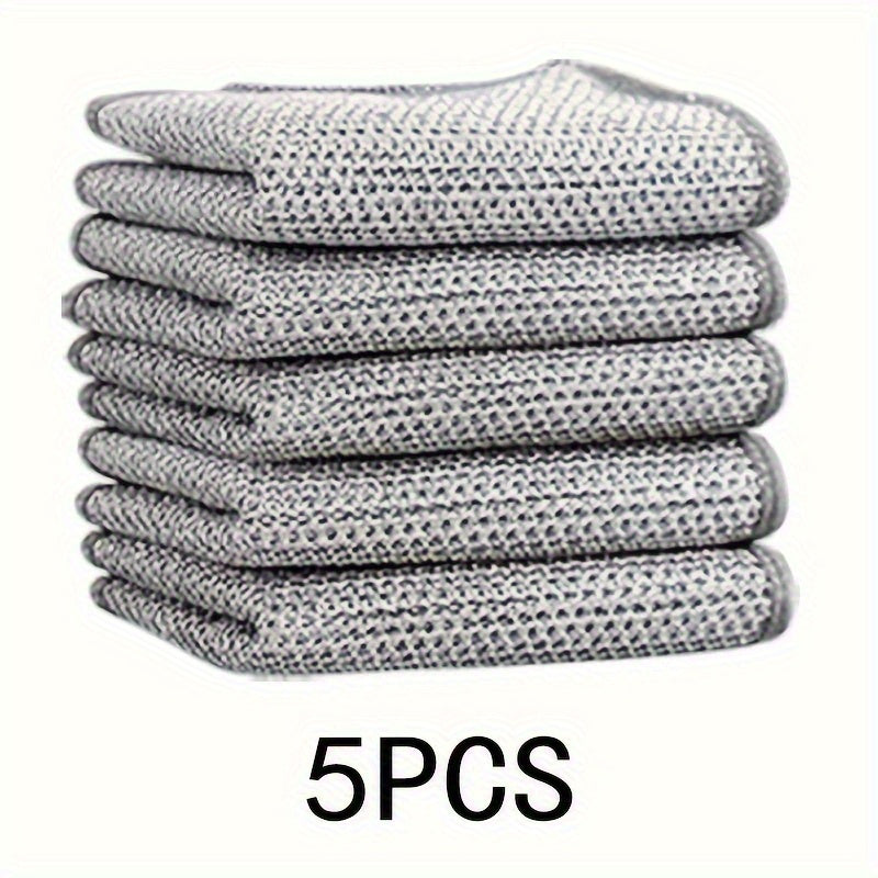 30 pieces of stainless steel scrubbers - sturdy metal wire dish cloths for efficient kitchen cleaning, gentle on pots and stoves, perfect for removing tough stains.