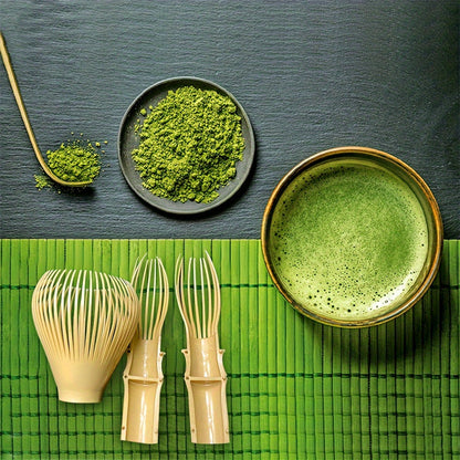 [Trending Favorite] Set of 1 Resin Matcha Whisk and Chasen Brush Tools for Mixing Matcha Green Tea Powder, Durable Whisk with Holder for Tea Ceremony, Reusable and Eco-Friendly