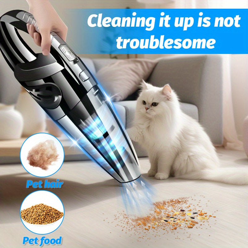 One piece of USB charging wireless portable vacuum cleaner. This cordless vacuum cleaner comes equipped with various accessories, making it suitable for use in the household, car, office, and outdoor spaces. It is a multifunctional handheld vacuum