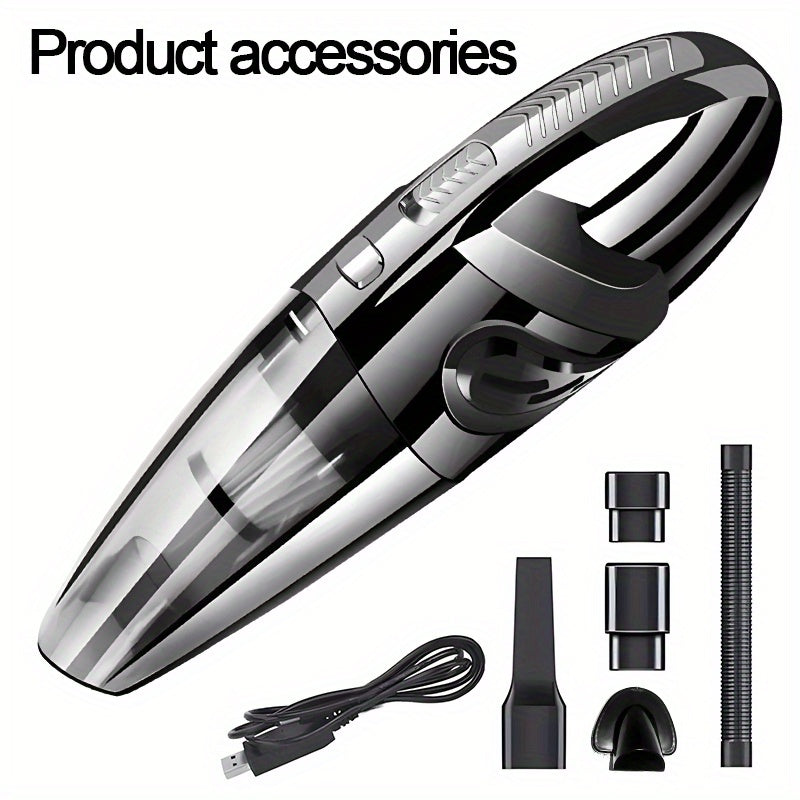 One piece of USB charging wireless portable vacuum cleaner. This cordless vacuum cleaner comes equipped with various accessories, making it suitable for use in the household, car, office, and outdoor spaces. It is a multifunctional handheld vacuum