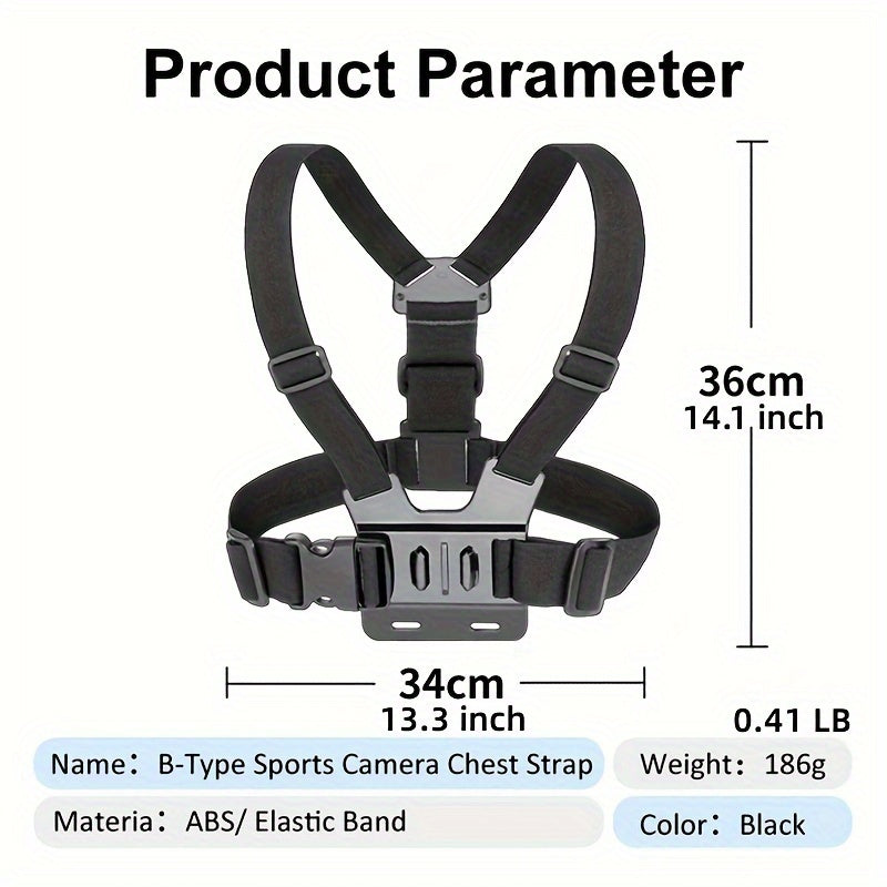 Chest strap mount for mobile phones, ideal for VLOG/POV filming.