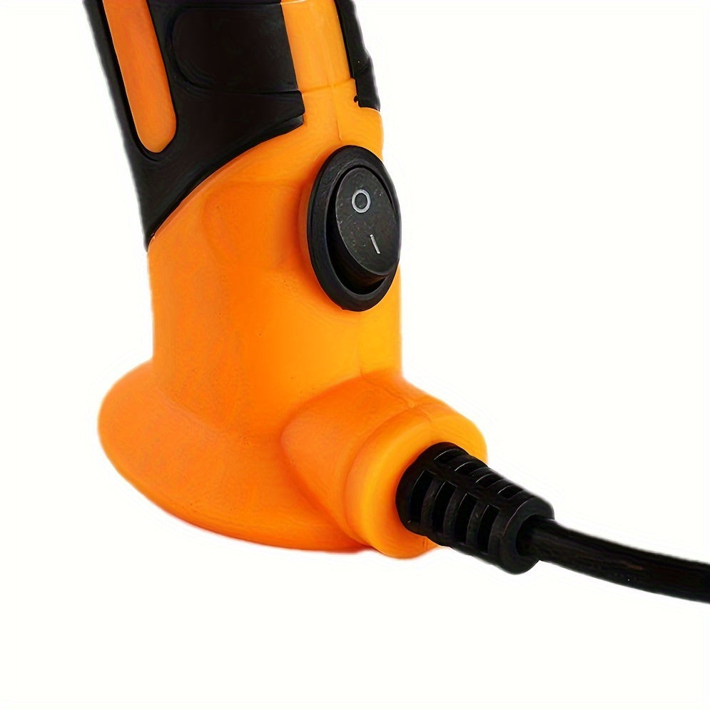 30oz HVLP Electric Spray Gun with 3 Spray Patterns, European Standard Plug, for Home & Professional Use on various surfaces, Orange & Black Design