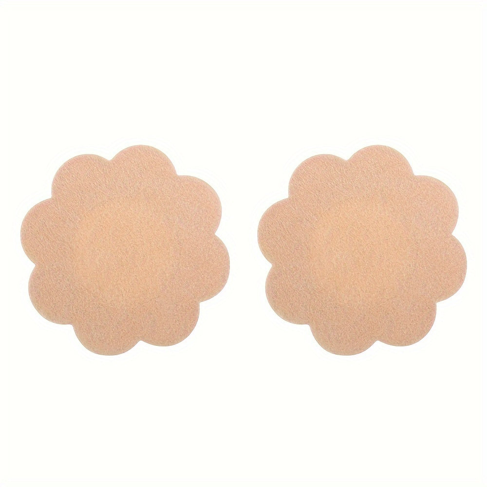 Pack of 100 self-adhesive nipple covers for women's lingerie.