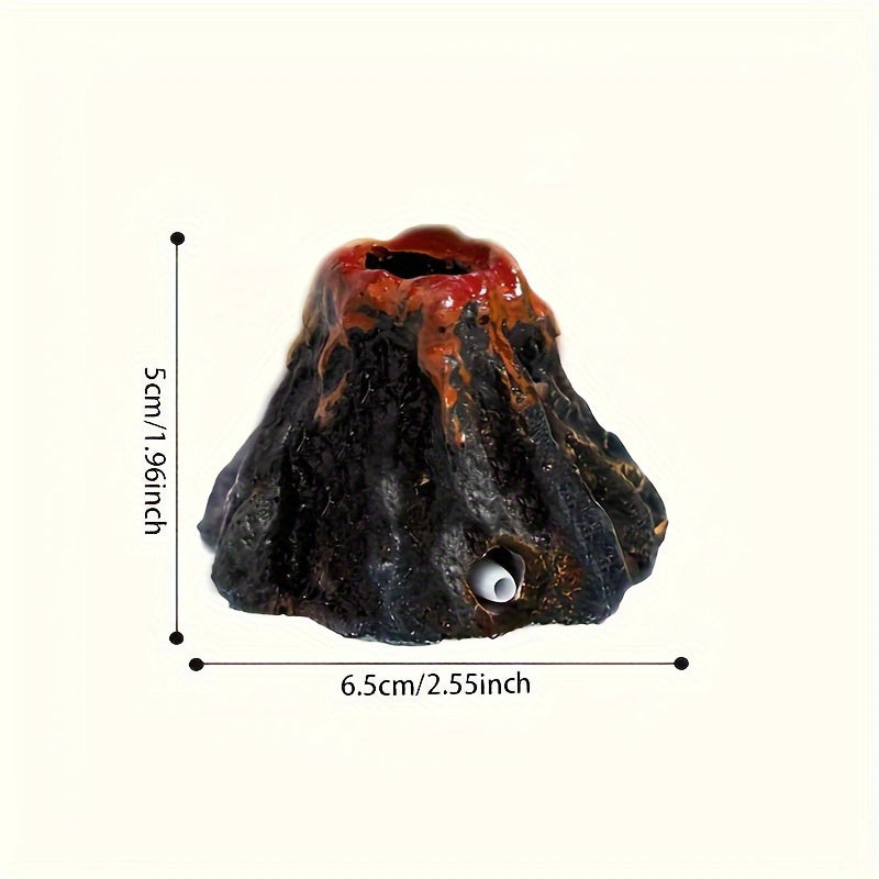 1 AquaBreeze Resin Volcanic Bubble Stone for small aquariums - enhances oxygenation and decor.