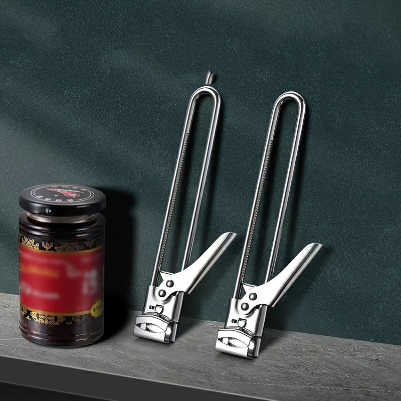 Stainless Steel Bottle Opener Set - Includes Adjustable Can Opener, Jar Opener, and Multifunctional Kitchen Accessories