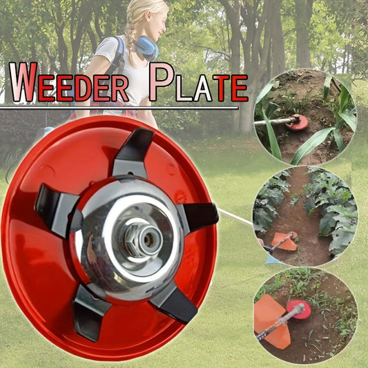 1pc Dual-Purpose Weeder Plate Trimmer Head with Interchangeable Blades for Lawn Mower, Brush Cutter Grass Removal, Garden Maintenance Tool Accessory - Compatible with Other Energy Sources.