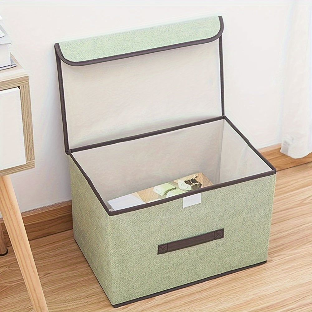 Large capacity organizer for coffee capsules and other items - features a dustproof lid and is foldable for easy storage.