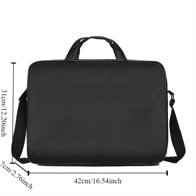 Men's casual 38.1 cm laptop briefcase with shoulder strap, TSA compliant and made from durable nylon