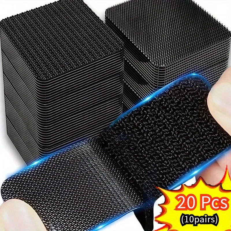 20-piece wholesale double-sided adhesive carpet grips for securing car mats and home floors, providing high-strength anti-skid grip in seconds without leaving residue.